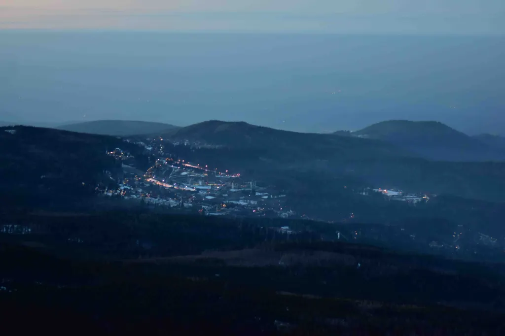 Karpacz town as seen from top