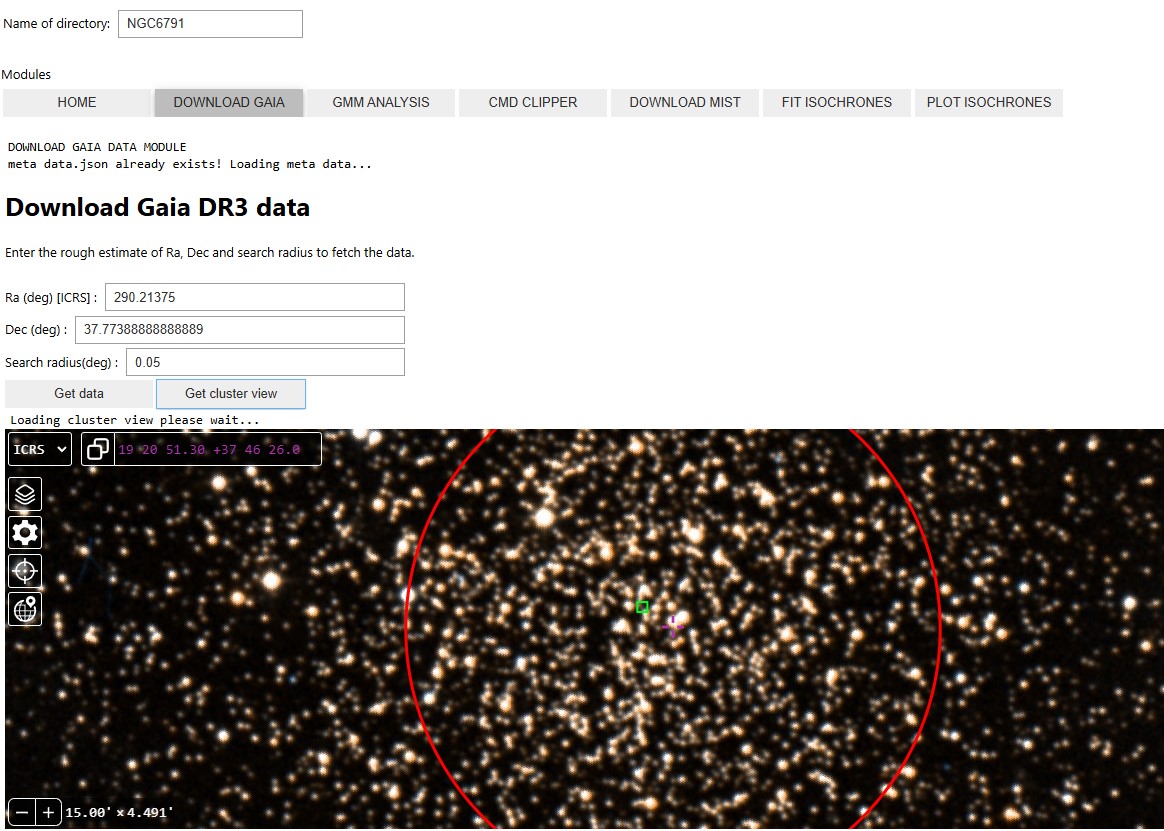 Diagram of habitable zone